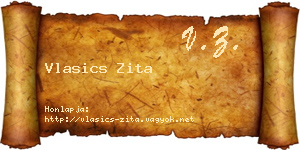 Vlasics Zita névjegykártya